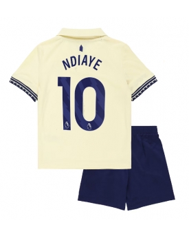 Billige Fotballdrakt Everton Iliman Ndiaye #10 Replika Bortedraktsett Barn 2025-26 Kortermet (med bukser)